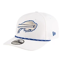 Buffalo Bills White 2025 Rivalries Collection Sideline Rope New Era 9SEVENTY Adjustable Hat