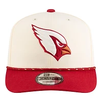 Arizona Cardinals Cream 2025 Rivalries Collection Sideline Rope New Era 9SEVENTY Adjustable Hat