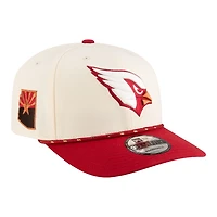 Arizona Cardinals Cream 2025 Rivalries Collection Sideline Rope New Era 9SEVENTY Adjustable Hat
