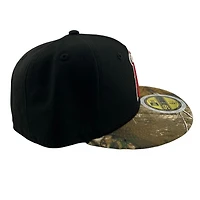 Kids Los Angeles Angels Black and Realtree Grey UV Custom New Era 59FIFTY Fitted Hat