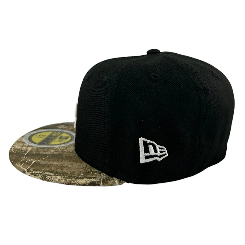 Kids Los Angeles Dodgers Black and Realtree Grey UV Custom New Era 59FIFTY Fitted Hat
