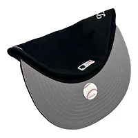 Kids Los Angeles Dodgers Black and White City Connect Patch Grey UV Custom New Era 59FIFTY Fitted Hat