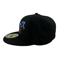 Kids Los Angeles Dodgers Black Japanese Kanji Writing Anime Patch Grey UV Custom New Era 59FIFTY Fitted Hat