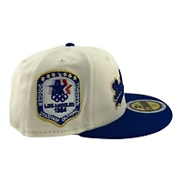 Kids Los Angeles Dodgers Chrome and Royal Script "84 Olympic Pack" Grey UV Custom New Era 59FIFTY Fitted Hat