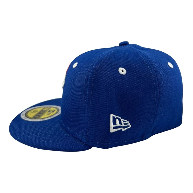 Kids Los Angeles Dodgers Royal Blue "Shoot For The Stands" 2024 WS Champs Patch Red UV Custom New Era 59FIFTY Fitted Hat