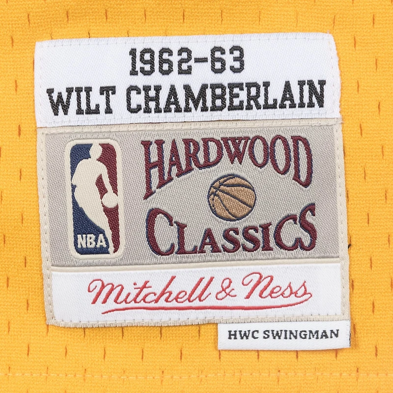 Wilt Chamberlain San Francisco Warriors 1962-63 Mitchell & Ness Swingman Yellow Jersey