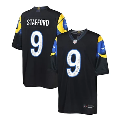 Youth Los Angeles Rams Matthew Stafford Black 2025 Rivalries Collection Nike Game Jersey