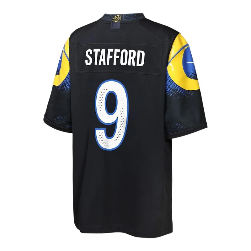 Youth Los Angeles Rams Matthew Stafford Black 2025 Rivalries Collection Nike Game Jersey