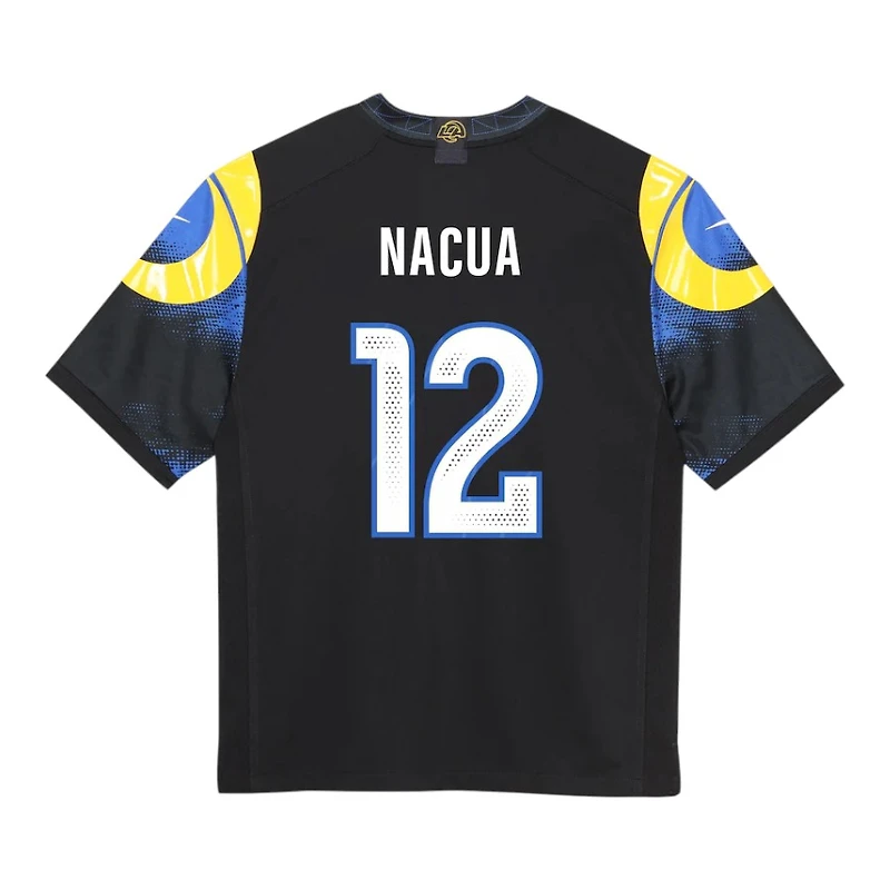 Preschool Los Angeles Rams Puka Nacua Black 2025 Rivalries Collection Nike Game Jersey
