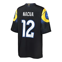 Youth Los Angeles Rams Puka Nacua Black 2025 Rivalries Collection Nike Game Jersey