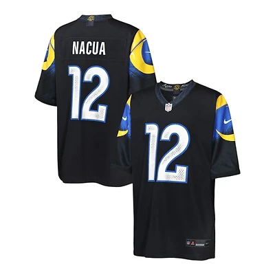 Youth Los Angeles Rams Puka Nacua Black 2025 Rivalries Collection Nike Game Jersey