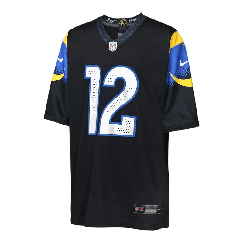 Youth Los Angeles Rams Puka Nacua Black 2025 Rivalries Collection Nike Game Jersey