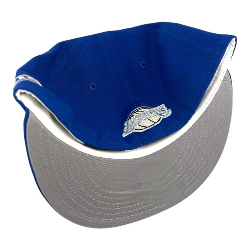 Los Angeles Lakers Royal Script Logo Grey UV NBA New Era 59FIFTY Fitted Hat