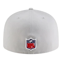 Seattle Seahawks Wolf Gray 2025 Rivalries Collection Sideline Rope New Era 59FIFTY Fitted Hat