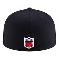 Miami Dolphins Black 2025 Rivalries Collection Sideline Rope New Era 59FIFTY Fitted Hat