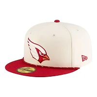 Arizona Cardinals Cream 2025 Rivalries Collection Sideline Rope New Era 59FIFTY Fitted Hat