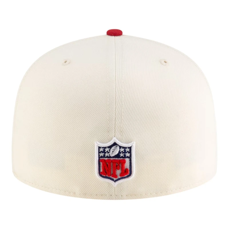Arizona Cardinals Cream 2025 Rivalries Collection Sideline Rope New Era 59FIFTY Fitted Hat