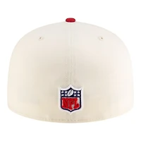 Arizona Cardinals Cream 2025 Rivalries Collection Sideline Rope New Era 59FIFTY Fitted Hat