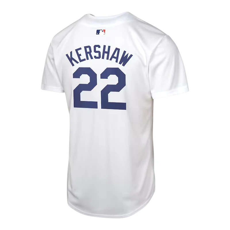 Youth Los Angeles Dodgers Clayton Kershaw Nike White Home Jersey