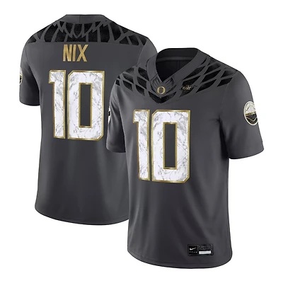Oregon Ducks Bo Nix Anthracite Shoe Duck Nike Game Jersey