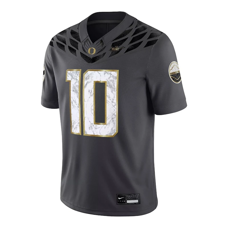 Oregon Ducks Bo Nix Anthracite Shoe Duck Nike Game Jersey