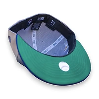 Los Angeles Dodgers Gray Dark Royal 2T Leon the Lab 2024 WS Champions Patch Green UV New Era 59FIFTY Fitted Hat