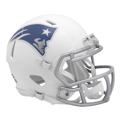 New England Patriots White 2025 Rivalries Collection On-Field Alternate Riddell Speed Mini Helmet