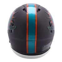 Miami Dolphins Black 2025 Rivalries Collection On-Field Alternate Riddell Speed Mini Helmet