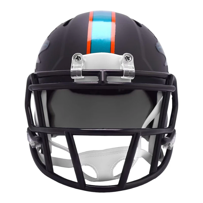 Miami Dolphins Black 2025 Rivalries Collection On-Field Alternate Riddell Speed Mini Helmet