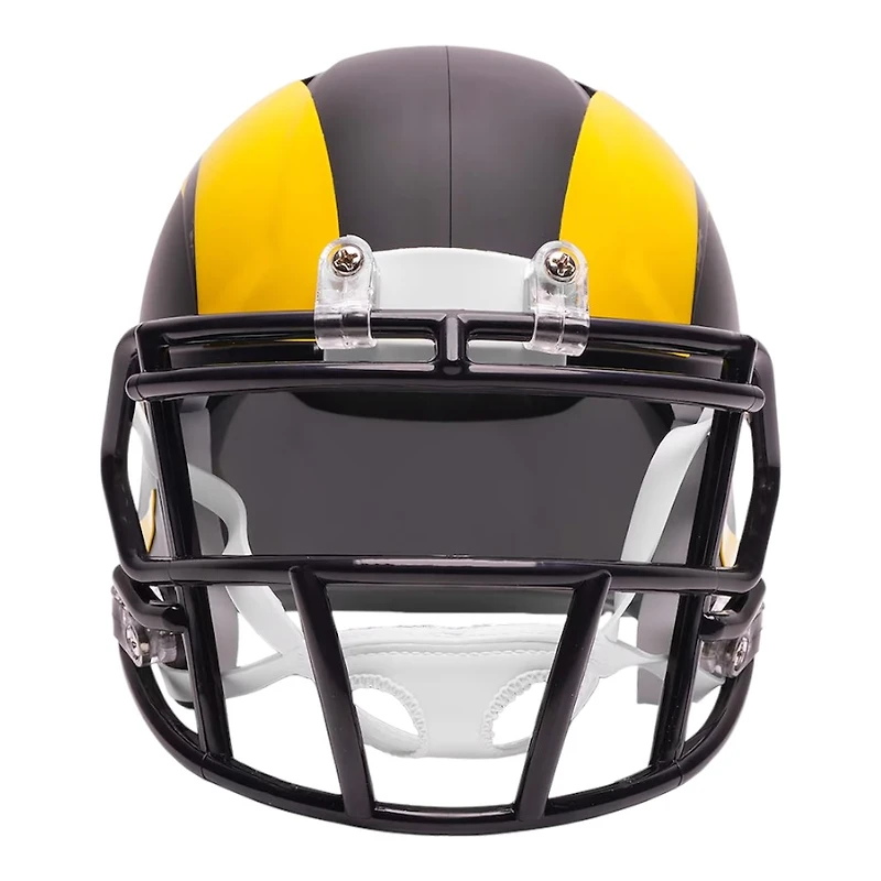 Los Angeles Rams Black 2025 Rivalries Collection On-Field Alternate Riddell Speed Mini Helmet