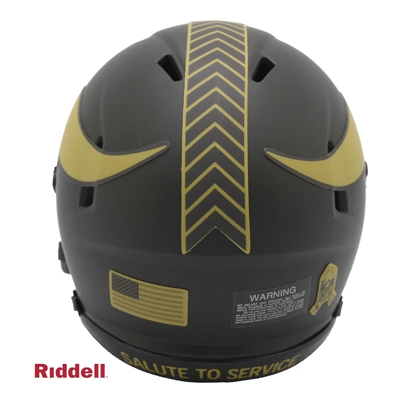 Minnesota Vikings 2025 Salute To Service Riddell Speed Mini Helmet