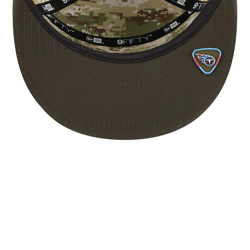 Kids Tennessee Titans 2025 NFL Salute to Service New Era 9FIFTY Snapback Hat