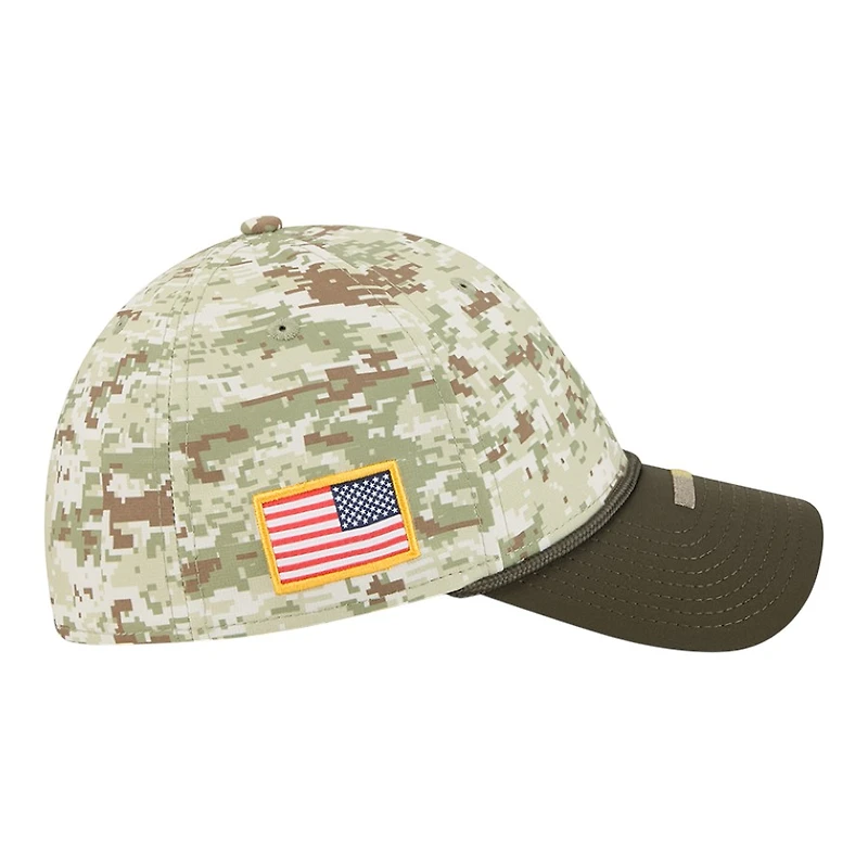 Kansas City Chiefs Green Digi Camo 2025 NFL Salute to Service Collection New Era 39THIRTY Flex Hat