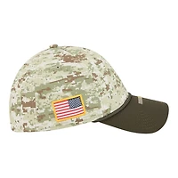 Kansas City Chiefs Green Digi Camo 2025 NFL Salute to Service Collection New Era 39THIRTY Flex Hat