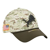 Detroit Lions Green Digi Camo 2025 NFL Salute to Service Collection New Era 39THIRTY Flex Hat