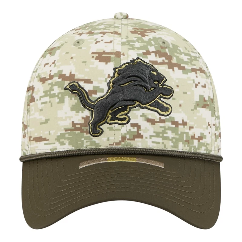 Detroit Lions Green Digi Camo 2025 NFL Salute to Service Collection New Era 39THIRTY Flex Hat