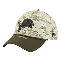 Detroit Lions Green Digi Camo 2025 NFL Salute to Service Collection New Era 39THIRTY Flex Hat