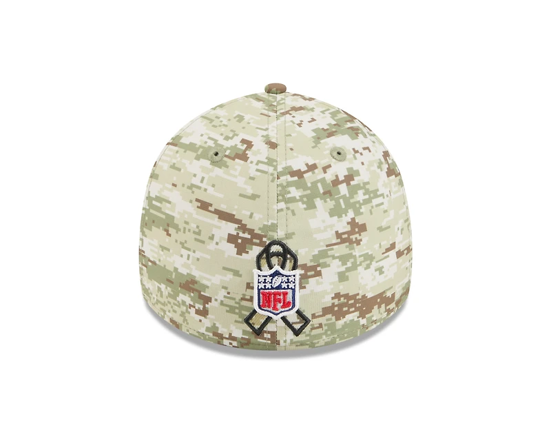 Detroit Lions Green Digi Camo 2025 NFL Salute to Service Collection New Era 39THIRTY Flex Hat