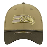 Seattle Seahawks Green 2025 NFL Salute to Service Collection New Era 39THIRTY Flex Hat