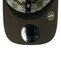 Seattle Seahawks Green 2025 NFL Salute to Service Collection New Era 39THIRTY Flex Hat