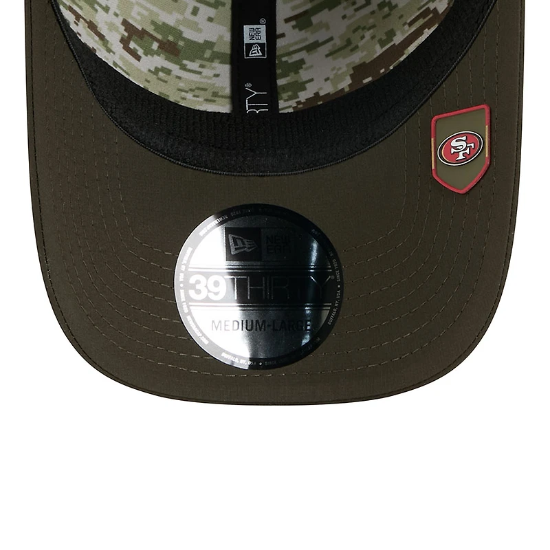San Francisco 49ers Green 2025 NFL Salute to Service Collection New Era 39THIRTY Flex Hat