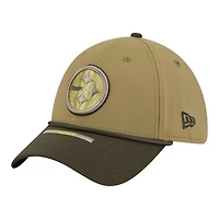 Pittsburgh Steelers Green 2025 NFL Salute to Service Collection New Era 39THIRTY Flex Hat