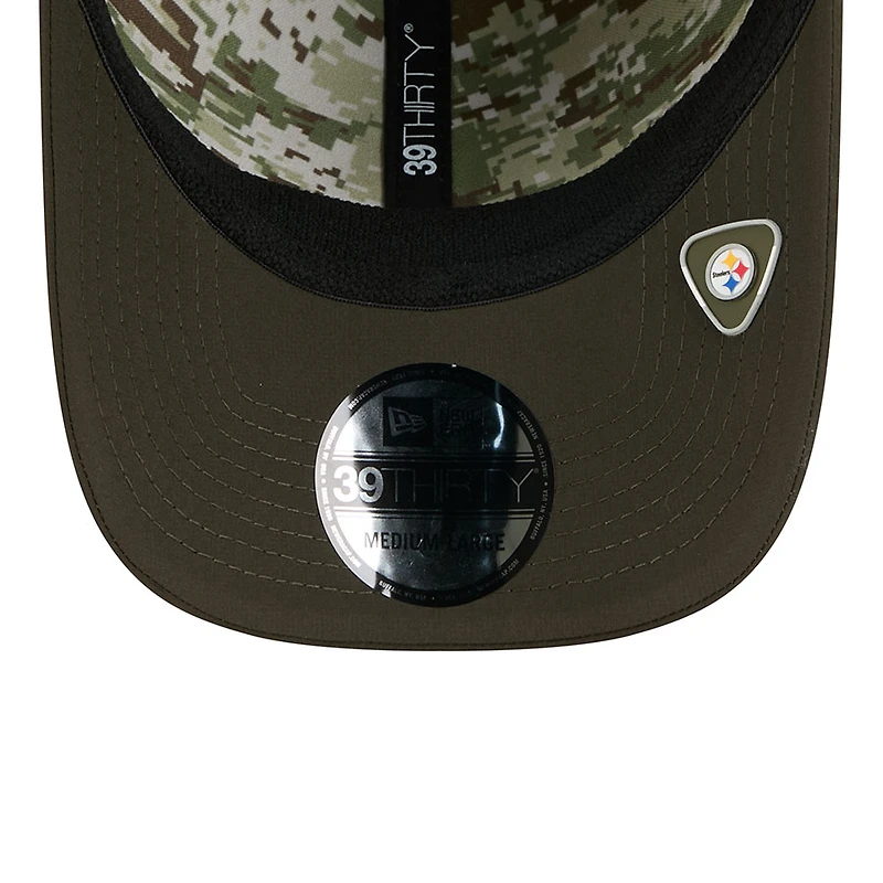 Pittsburgh Steelers Green 2025 NFL Salute to Service Collection New Era 39THIRTY Flex Hat