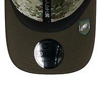 Philadelphia Eagles Green 2025 NFL Salute to Service Collection New Era 39THIRTY Flex Hat