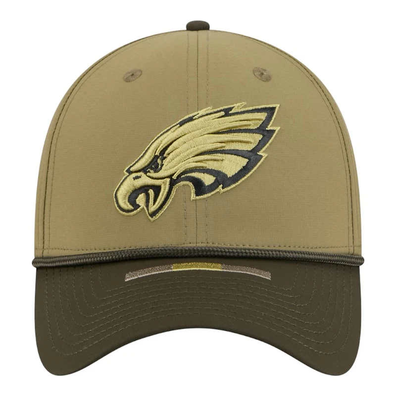 Philadelphia Eagles Green 2025 NFL Salute to Service Collection New Era 39THIRTY Flex Hat
