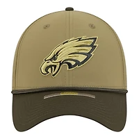 Philadelphia Eagles Green 2025 NFL Salute to Service Collection New Era 39THIRTY Flex Hat
