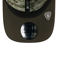 Las Vegas Raiders Green 2025 NFL Salute to Service Collection New Era 39THIRTY Flex Hat