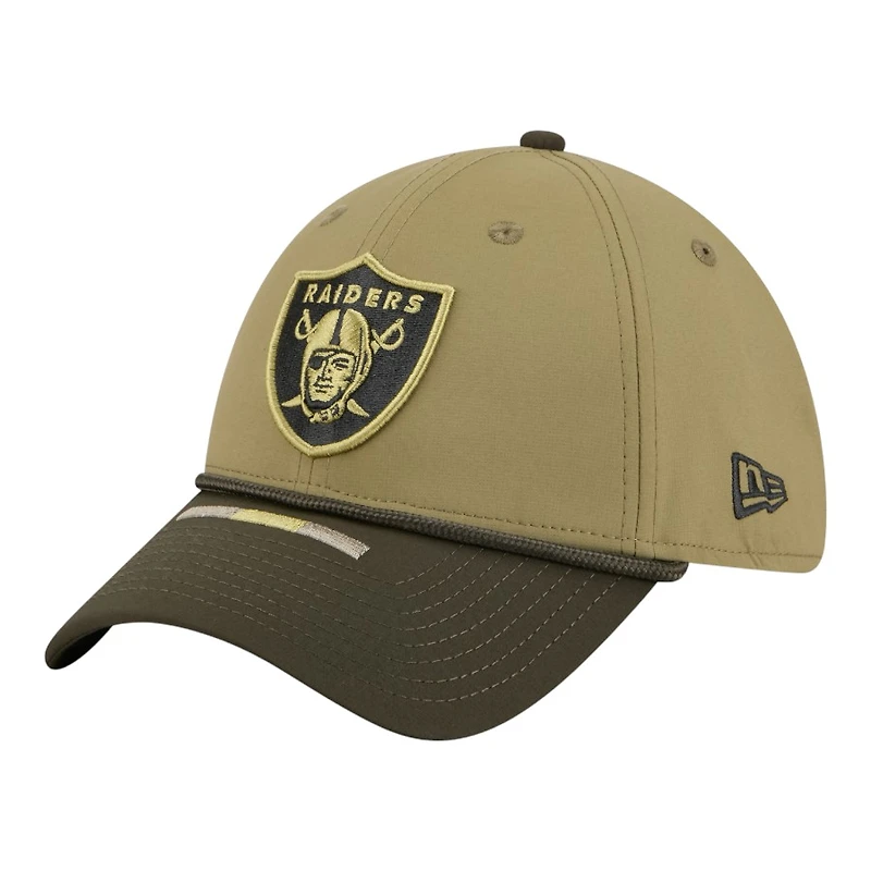 Las Vegas Raiders Green 2025 NFL Salute to Service Collection New Era 39THIRTY Flex Hat