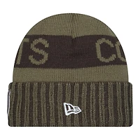 Indianapolis Colts Dark Green 2025 NFL Salute to Service Collection New Era Cuffed Knit Beanie Hat