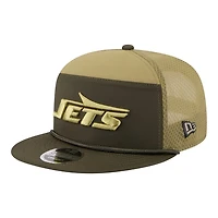 New York Jets Dark Green 2025 NFL Salute to Service Collection New Era Split Panel 9FIFTY Snapback Hat